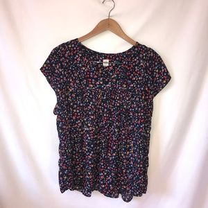 Gap - Floral pintuck blouse - Size L